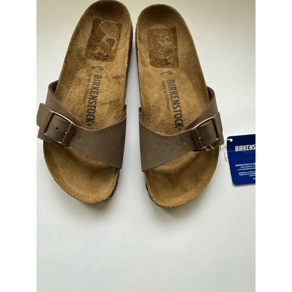 NWOB Birkenstock Women's Madrid Slides in Mocca Sz 36